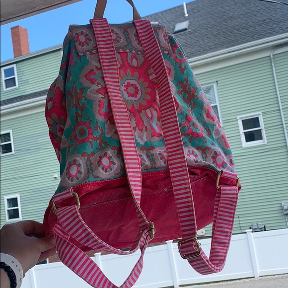 Striped block print backpack Vineyard Vines. - Picture 4 of 6